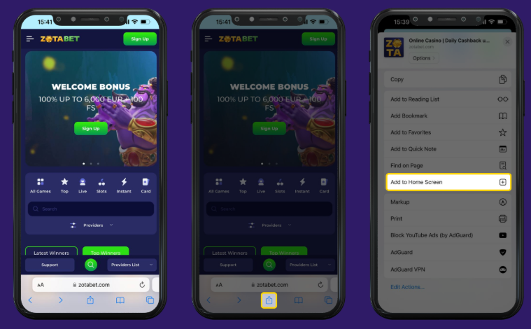 zotabet app ios